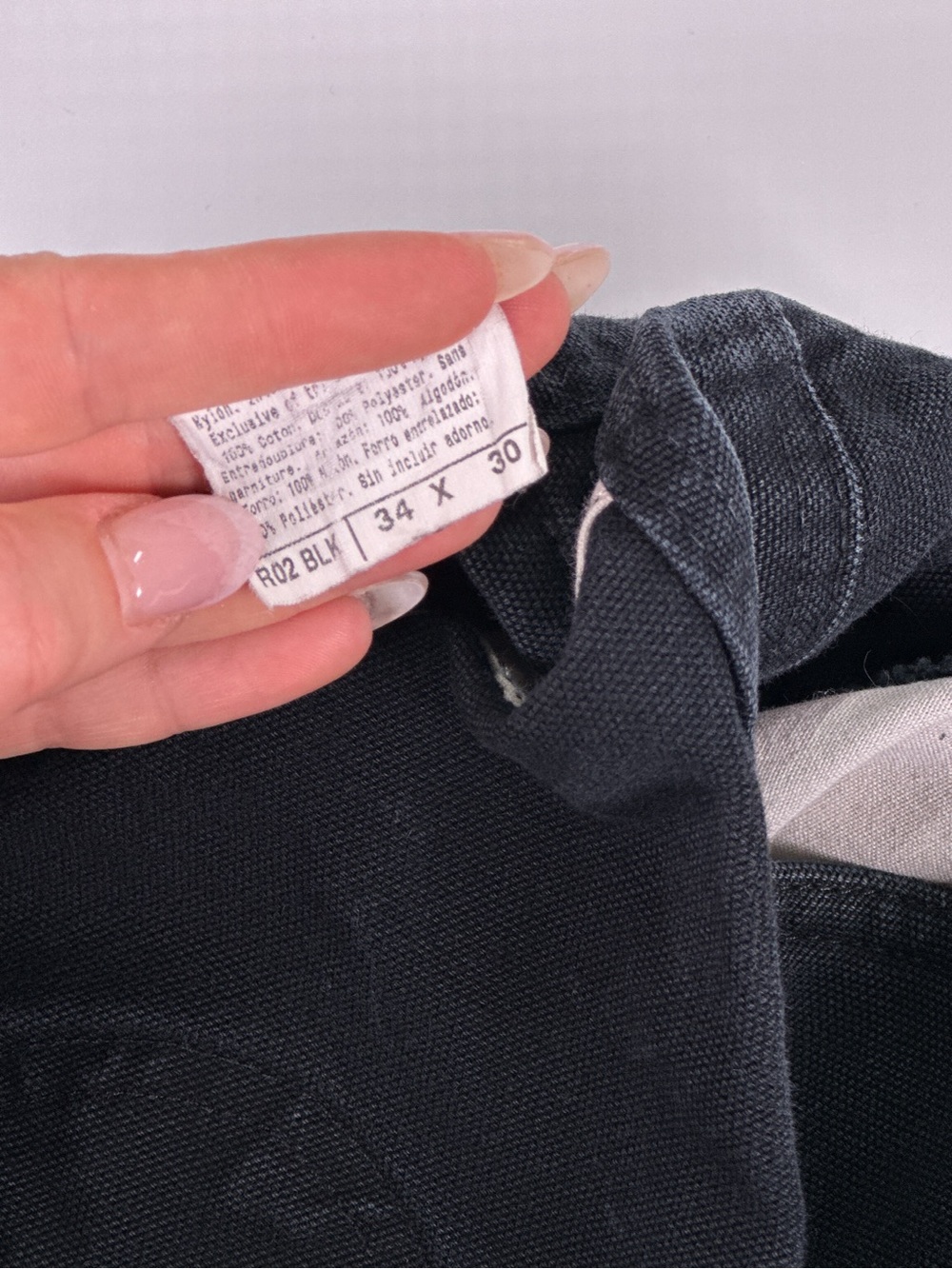 Carhartt R02 Lined Double Knee Duck Bib Overalls Faded Black 34x30 - Picture 16 of 16